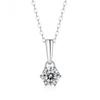Venta al por mayor transfronteriza de collar de diamante simulado Moissanita Ocho Corazones Ocho Flechas Gota de Agua Colgante de Seis Garras Cadena de Clavícula Joyería Envío Directo de Fábrica