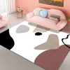 Alfombra Moderna Minimalista de Lujo Ligero para Sala de Estar, Alfombrilla Retro Geométrica para Mesita de Noche de Dormitorio, Alfombra de Cobertura Total para Hotel y Casa de Huéspedes, Envío Transfronterizo