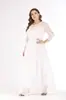Moda Feminina Plus Size 2024 Vestido de Festa Europeu e Americano com Mangas Três Quartos, Saia Longa, Vestido de Renda com Barra Grande Amazon