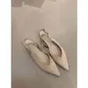 Sandalias de Cuña Suave para Mujer de Nueva Temporada, sin Cierre, con Correa Trasera y Punta Fina Poco Profunda