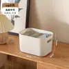 Caja de Almacenamiento Rectangular de Plástico con Tapa, Caja de Almacenamiento para Snacks y Juguetes, Caja de Almacenamiento de Escritorio para Cosméticos, Almacenamiento de Ropa