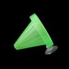 Alimentador de Taza para Insectos Rojos Anillo Alimentador Funnel para Peces Insectos Alimentador de Gusanos de Sangre Vidrio Plástico Tanque de Peces Alimentador