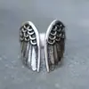 Anillo Cabeza de Dragón Zodiacal Supremo Transfronterizo Europeo y Americano para Hombre Dominante Retro Joyería de Mano Anillo de Calavera Punk Personalidad