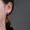 Pendientes de moneda de cobre en plata de ley 925 para mujer, con personalidad, estilo retro, Tremella, viento frío, nuevos pendientes combinables.