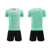 Conjunto de Uniforme de Treinamento de Futebol de Manga Curta de Secagem Rápida para Adultos, Uniforme de Equipe de Competição Estudantil, Camisa Respirável, Impressão Personalizada em Massa de Números