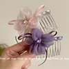 Favorito da Menina Doce! Presilha de Cabelo de Girassol de Alta Qualidade para Mulheres, Pente de Cabelo para Coque Estilo Verão, Grampo de Cabelo Suave Resistente ao Vento Antiderrapante