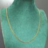 Collar de cadena de eslabones de acero inoxidable de 3 mm de pulido liso unisex simple moda minimalista joyería de acero de titanio venta al por mayor exclusivo transfronterizo