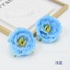 Rosa de chá artificial atacado decoração de casamento arranjo de flores de parede caixa de flores decorativas com cocar de flores fazendo flor de seda