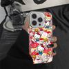 Funda para teléfono móvil compatible con iPhone 14/15 Pro Max, diseño de Hello Kitty con melodía y Huawei Redmi K70.