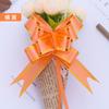 Caja de regalo con flores para coche de boda, bolsa de comida, embalaje, lazo, flor, moldura de un solo tirón, borde dorado, multicolor, tamaño completo, flor para tirar a mano