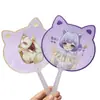 Ventilador transparente personalizado, ventilador de forma especial, mercancía de ventilador para clubes de fans, ventilador pequeño para conciertos de celebridades, ventilador de dibujos animados promocional