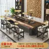 Nuevo estilo chino mesa de té oficina reunión simple madera maciza mesa de té mesa de té hogar una mesa cinco sillas juego completo mesa de té y silla