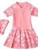 Trajes de baño para niños, Trajes de baño estilo vestido para niñas, Trajes de baño de verano transfronterizos para bebés con protección solar de secado rápido, Venta al por mayor del fabricante