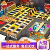 Parque de Trampolines Grande para Adultos en Interior Castillo Travieso para Niños Juego de Celebridad de Internet Pat Pat Le Teleférico Aéreo Tobogán de Nieve Seca