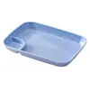 Prato de Plástico para Dumpling de Comércio Exterior Transfronteiriço, Prato de Sobremesa Estilo Japonês com Divisórias, Prato Criativo para Batatas Fritas e Salgadinhos para Uso Doméstico com Recipiente para Vinagre
