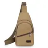 Bolsa de Peito Masculina Nova Versão Coreana Versátil Grande Capacidade Lona Portátil Peito Pequena Mochila Casual Transversal
