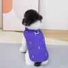 Roupa de Cachorro de Duas Pernas Outono e Inverno Espessada Quente e à Prova de Frio Gato Bichon Teddy Bordado de 25 Pontos Casaco de Algodão de Duas Pernas para Animal de Estimação