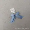 Faixa de Cabeça Original para Bebê Doce Azul Marinho Azul Claro com Laço Corda de Cabelo para Menininha Faixa de Cabelo Elástico Acessório de Cabeça
