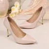 Sapatos plus size transfronteiriços europeus e americanos, sapatos de salto alto de verão para mulheres, sapatos slip-on elegantes para festa, sapatos plus size de moda nova para atacado
