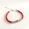 Nueva oferta especial: Pulsera de cable de acero de titanio de moda popular europea y americana, de alta calidad, que conserva el color, versátil, para hombres y mujeres