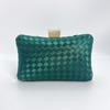 Clutch de Seda Satén Hecho a Mano a Cuadros Tejido de Moda Listo para Usar, Bolso de Fiesta Boda Banquete, Nuevo Bolso de Celebridad