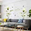 Planta verde Lírio-do-Nilo fundo de cabeceira parede autoadesivo papel de parede sala de estar quarto decoração de ambiente adesivos de parede nus