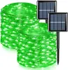 Lâmpada Solar de Fio de Cobre LED de Baixa Tensão Transfronteiriça Lâmpada de Corda Decorativa de Fio de Cobre e Couro para Jardim Externo à Prova de Chuva