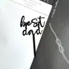 Estilo transfronterizo ins tarjeta acrílica para el Día del Padre papá Día del Padre decoración acrílica para pastel DAD inserto para pastel