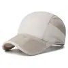 Gorra de Béisbol de Verano Nueva Lisa Perforada Secado Rápido Parche Hueco Sombrero de Protección Solar Moda Simple Gorra de Papá Transfronterizo
