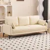 Sofá de luxo leve para salas pequenas, sofá simples de dois ou três lugares para apartamentos, lojas de roupas, imóveis para aluguel, áreas de descanso e áreas de recepção
