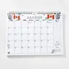 Planificador Inglés de 18 Meses 2027 con Ilustraciones de Dibujos Animados, Tablero de Recordatorios Mensuales para Gestión de Horarios en Casa y Oficina