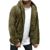 2024 Comércio Exterior Transfronteiriço Outono e Inverno Jaqueta Suéter Masculina com Capuz Cor Sólida Botão Moda Europeia e Americana Roupa Masculina