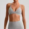 Sujetador de Yoga Ajustado Cruzado en la Espalda para Mujer con Tirantes Espalda Bonita Ropa Interior Deportiva Secado Rápido Ropa para Correr Yoga Traje de Baño para Fitness 2012