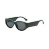 Gafas de sol estilo europeo y americano, dulces, frescas y sexys, con forma cóncava, montura pequeña, estilo ojo de gato, para parejas, para fotos callejeras, montura estrecha, protección solar, gafas de sol negras