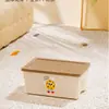 Caja de almacenamiento de escritorio, contenedor de almacenamiento de ropa, organizador de bocadillos y artículos varios, rectangular, PP engrosado con tapa, apilable, multifuncional