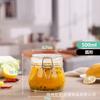 Venda por atacado fivela de vidro selado jar grande capacidade transparente à prova de umidade jar de chá armazenamento picles jar grãos