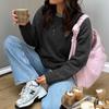Diyun Moda Sencilla Europea y Americana Suéter Camiseta de Lana de Manga Larga de Color Puro Ropa para Mujer Otoño e Invierno 2025 Estación Independiente de Amazon