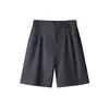 M-8XL podem ser usados por homens pesando até 300 jin, calças de cinco pontos retas soltas de verão, tamanho plus size, shorts de terno plissados para homens