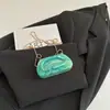 Color Bloqueo Único Gradiente Textura Brillante 2025 Invierno Nuevo Estilo Lujo Ligero Chic Bolso Cruzado de Cadena de un Solo Hombro Bolso Cuadrado Pequeño