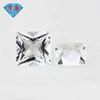 Huagang Gems Cuadrado Blanco Cristal Suelto Gema al por Mayor Blanco Princesa Cortada Anillo de Gema Natural Cara