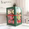 Bolas de Natal Bolas Plásticas Acessórios de Decoração para Árvore de Natal Caixas com Grade de Nove Quadrados 6 Bolas Pintadas Conjunto de Bolas de Formato Especial
