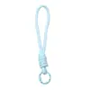 Lanyard para Teléfono con Nudos de Bloques de Color Adorno Accesorios Hechos a Mano DIY Llavero Material Colgante Venta al por Mayor Bolsas Dijes Pequeños