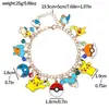 Pulseira Anime Desenho Japonês Transfronteiriça Fofa Pokemon Pingente de Liga Pokemon Pikachu Joias