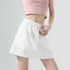 Pantalones Cortos Negros de Tres Cuartos para Mujer Verano 2026 Estilo Americano Cintura Alta Sueltos Adelgazantes Pantalones Cortos Calientes Sexy Falda Corta Anti-Exposición