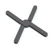 En stock suministro directo creativo grado alimenticio resistente a altas temperaturas cruz silicona salvamanteles engrosado plegable a prueba de calor antideslizante salvamanteles mantel individual