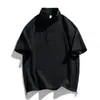 2024 Nueva Camiseta de Manga Corta de Marca de Moda de Verano Diseño de Camisa POLO Estilo Nicho para Hombre Cuello Alto Retro Camiseta Corta para Hombre