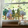 BRUP Floresta de Conto de Fadas Desenho Animado Adesivo de Janela Quarto de Criança Jardim de Infância Reutilizável Adesivo Eletrostático HS-JD5620E