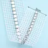 Malla de Pedrería Transfronteriza Malla de Pedrería de Fondo Plano de 5 mm Incrustada con Diamantes para Ropa, Tirantes, Zapatos, Bolsos, Cajas de Almacenamiento, Accesorios de Bricolaje Venta al por Mayor