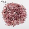 Venta directa de fábrica grava de cristal natural rosa morado blanco piedra de desmagnetización gran cantidad de piedra decorativa para acuario pecera macetas