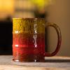 Taza transfronteriza de 600 ml, taza para beber de gran capacidad, alto valor de color, taza de cerámica de horno, taza tipo barril de aceite de cerámica estilo ins